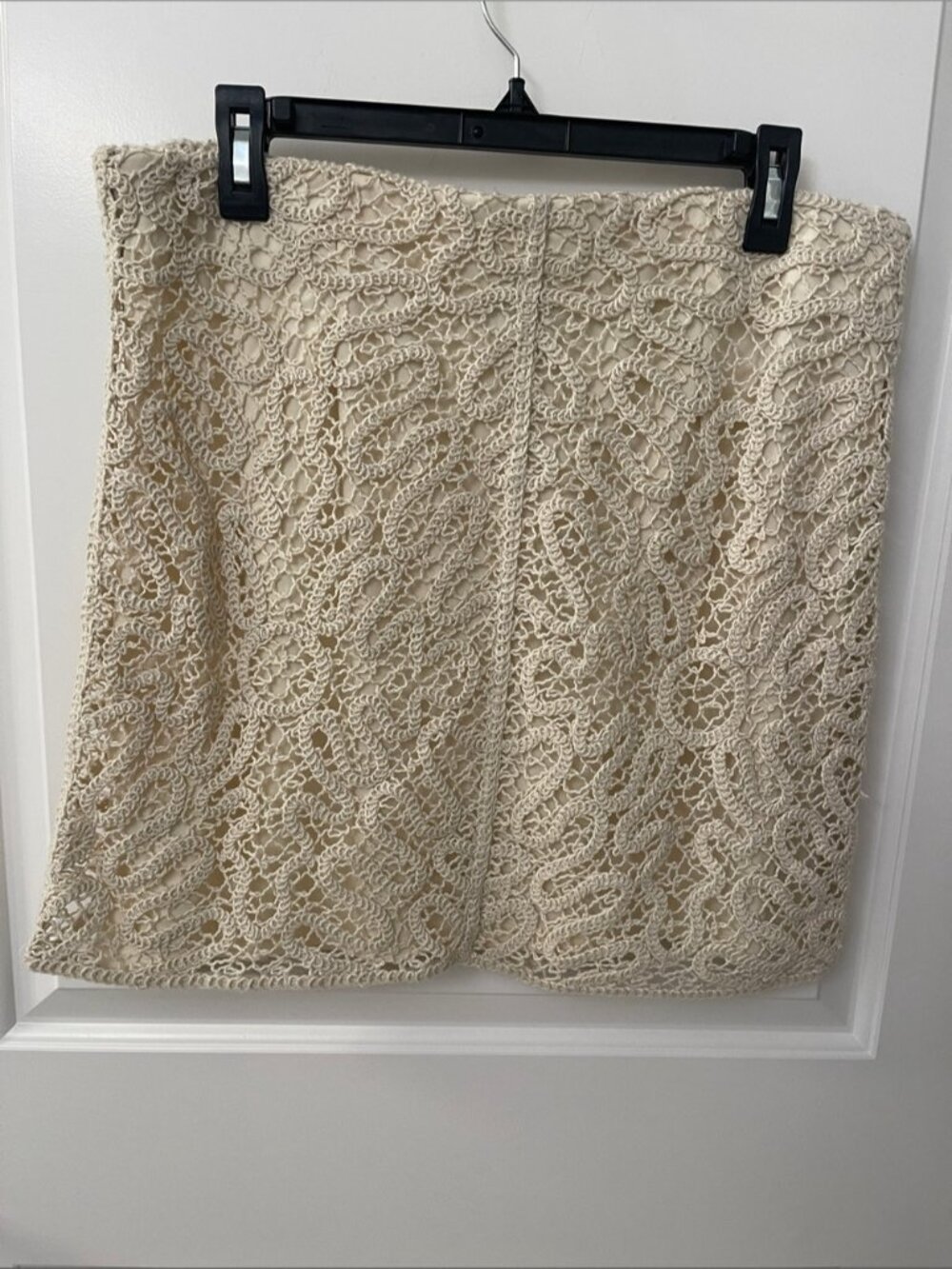 Cream Crochet Lace Mini Skirt - Picture 2 of 2